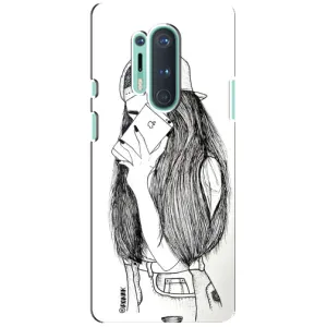 Чехол с печатью для OnePlus 8 Pro - (Мода) (AlphaPrint) (Фото девочки)