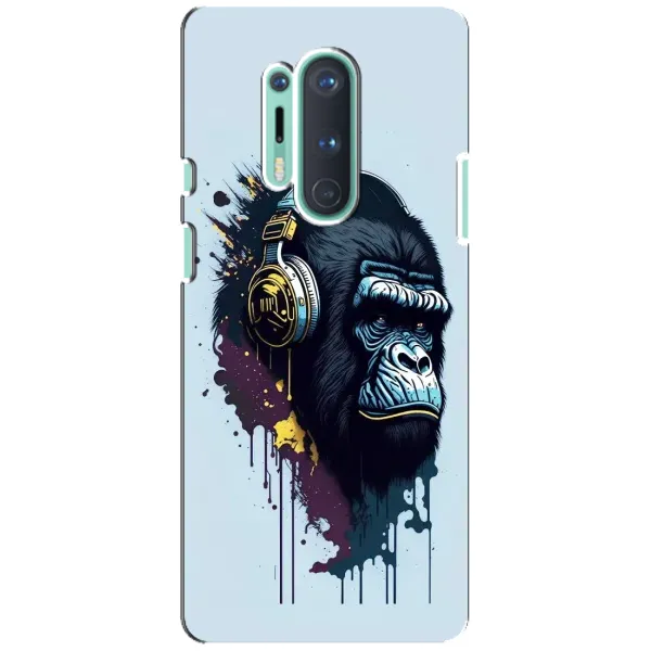 Чехол с принтом «Горилла в наушниках» для OnePlus 8 Pro