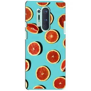 Чехлы с Фруктами для OnePlus 8 Pro (VPrint) (Грейпфрут)