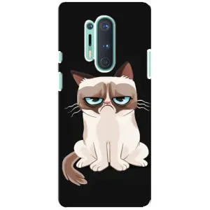 Чохол з принтом для OnePlus 8 Pro (AlphaPrint) Модні коти (Сумний кіт)