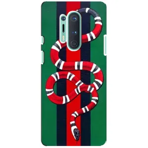 Чехлы ГУЧЧИ для ВанПлас 8 Про (AlphaPrint) (Gucci змия)