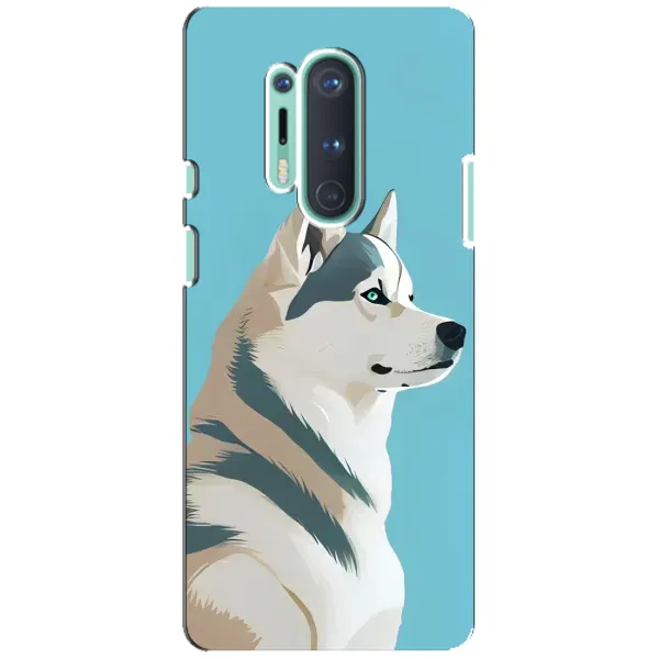Чохол з принтом «Хаскі арт» для OnePlus 8 Pro