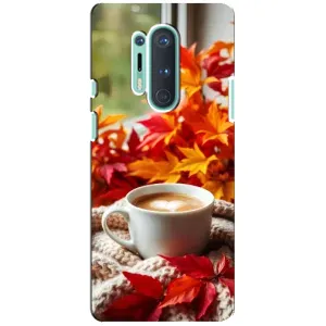 Чехол с уникальным дизайном «Осень с кофе» для OnePlus 8 Pro