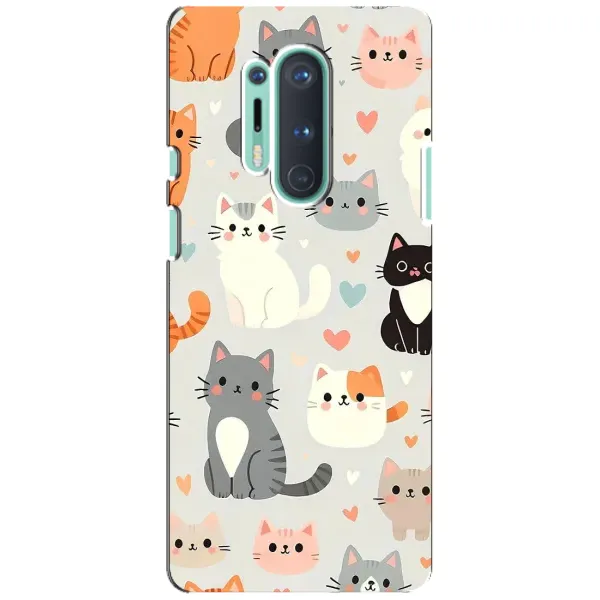 Чохол з принтом «Колаж котів» для OnePlus 8 Pro
