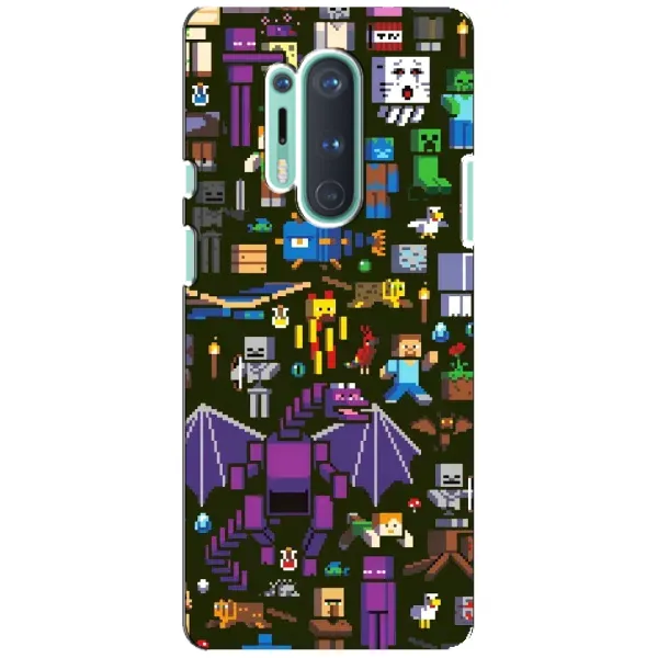 Чехол с принтом «Коллаж Майнкрафт» для OnePlus 8 Pro