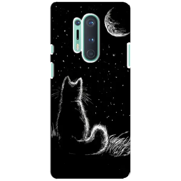 Чохол з принтом «Котик і місяць» для OnePlus 8 Pro Чохол з принтом «Котик і місяць» для OnePlus 8 Pro