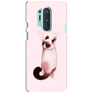 Чохол на OnePlus 8 Pro з Котиками (VPrint) (Котик падає)