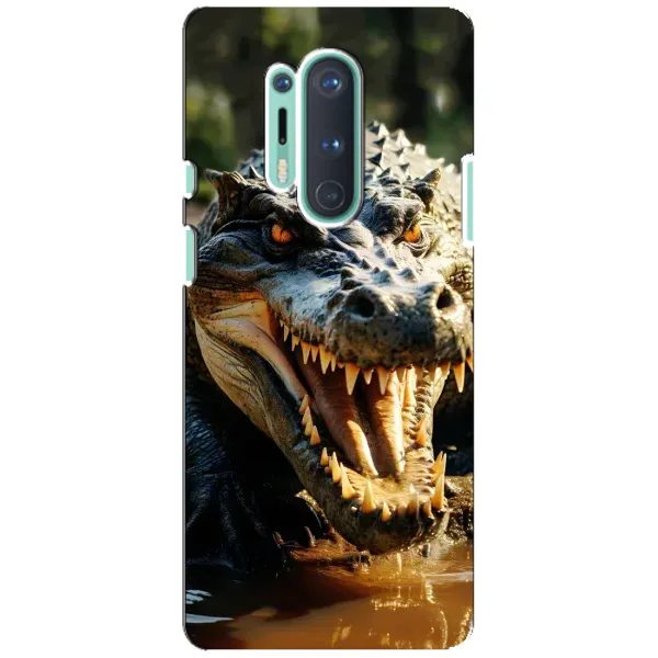 Чехол с принтом «Опасный крокодил» для OnePlus 8 Pro Чехол с принтом «Опасный крокодил» для OnePlus 8 Pro