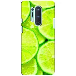 Чехлы с Фруктами для OnePlus 8 Pro (VPrint) (Лайм)