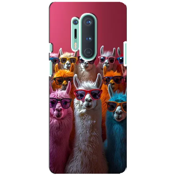 Чехол с принтом «Ламы в очках» для OnePlus 8 Pro