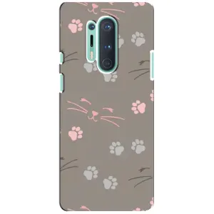 Чохол з малюнком кіт на OnePlus 8 Pro (Лапи і вуса)