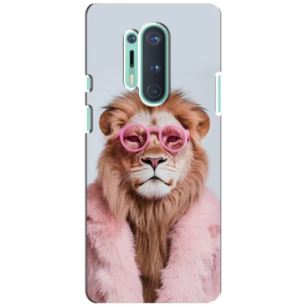 Чехол с принтом «Лев в очках» для OnePlus 8 Pro