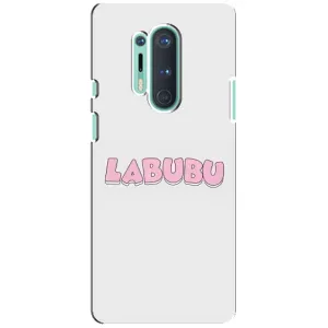 Чехол с Лабубу на OnePlus 8 Pro (Лого Лабубу)