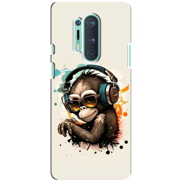Чехол с принтом «Макака в наушниках» для OnePlus 8 Pro