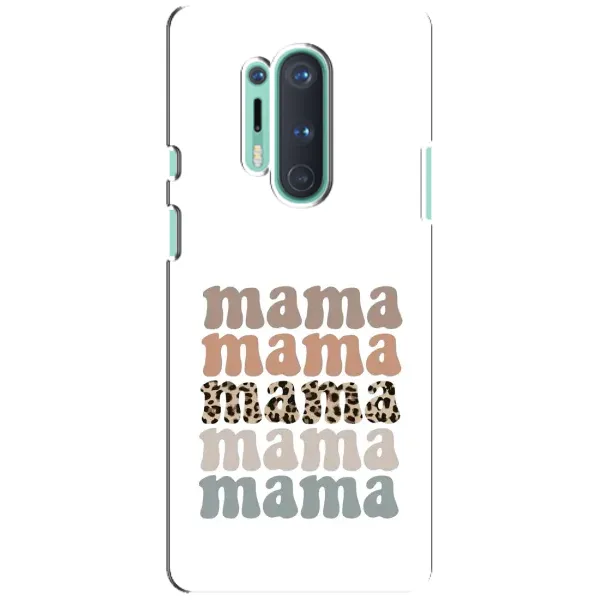 Чехол с принтом «Текстовый коллаж мама» для OnePlus 8 Pro