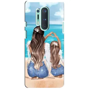 Чохол з друком для OnePlus 8 Pro - (Мама з дитинкою) (AlphaPrint) (Мама з донькою)