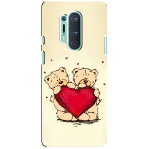 Чехлы для любимой на OnePlus 8 Pro (VPrint) (Медвежата)