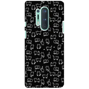 Чохол з принтом для OnePlus 8 Pro (AlphaPrint) Модні коти (Маленькі котики)