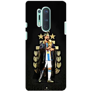 Чехлы для OnePlus 8 Pro (Leo чемпион) (AlphaPrint) (Месси Король)