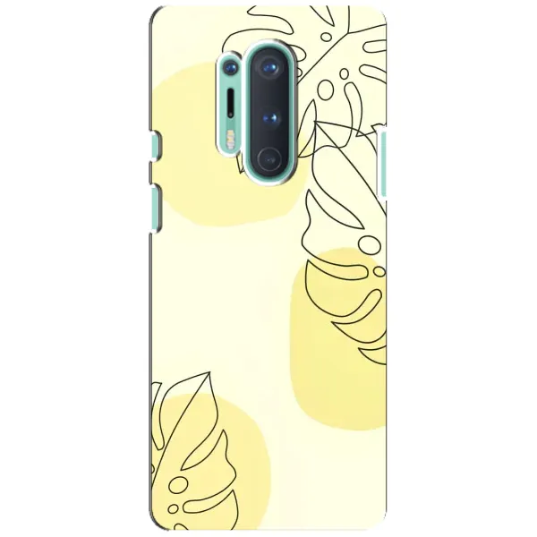 Чехол с принтом «Желтая монстера арт» для OnePlus 8 Pro