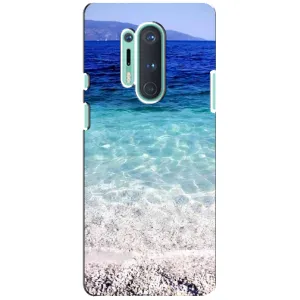 Силиконовый чехол с КАРТИНКАМИ лето для OnePlus 8 Pro (AlphaPrint) (Море)
