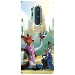Чехол Зоотрополіс на OnePlus 8 Pro (Герои мультфильма Зверополис)