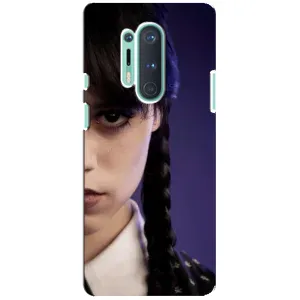 Чехол с дизайном Венздей 2 на OnePlus 8 Pro (Загадочный взгляд Уэнздей)