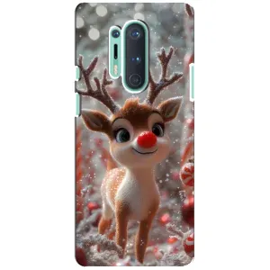 Яскравий чохол для OnePlus 8 Pro з Зимові Оленята