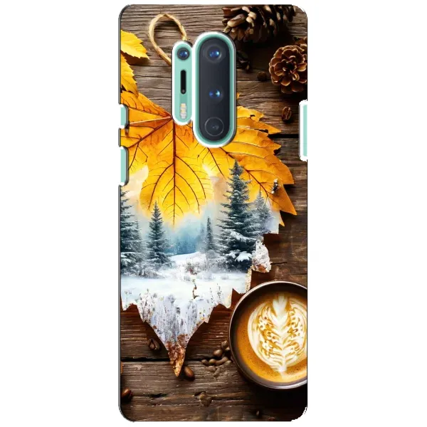 Чехол с принтом «Осенне-зимний кофе» для OnePlus 8 Pro Чехол с принтом «Осенне-зимний кофе» для OnePlus 8 Pro