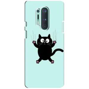 Чохол з принтом для OnePlus 8 Pro (AlphaPrint) Модні коти (Падаючий кіт)