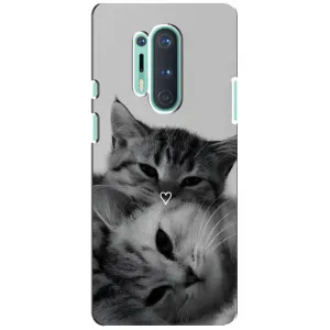 Чохол з малюнком кіт на OnePlus 8 Pro (Пара котів)