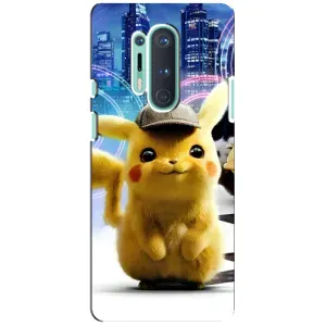 Чехол с Пикачу на OnePlus 8 Pro (Пикачу в городе)