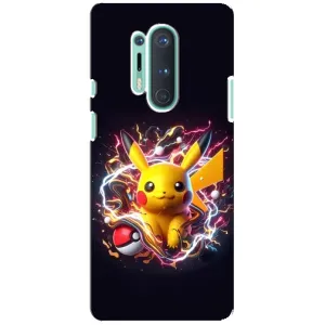 Чехол с Пикачу на OnePlus 8 Pro (Пикачу с мячом)