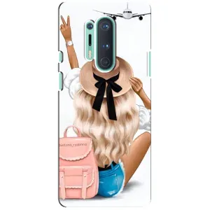 Чехол с печатью для OnePlus 8 Pro - (Мода) (AlphaPrint) (Путешествие)