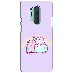 Чохол на OnePlus 8 Pro з Котиками (VPrint) (Радужний котик)