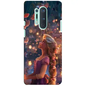 Чехол Рапунцель для OnePlus 8 Pro (Рапунцель фонарики)