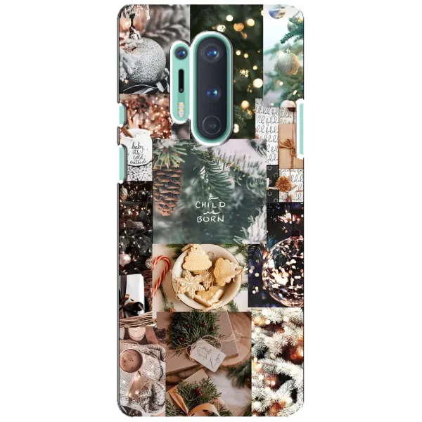 Чехол с принтом «Рождественский коллаж» для OnePlus 8 Pro