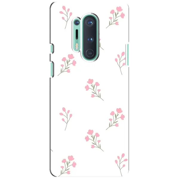 Чехол с принтом «Розовые цветы» для OnePlus 8 Pro
