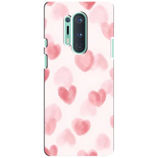 Чехол с принтом «Розовые сердечки» для OnePlus 8 Pro