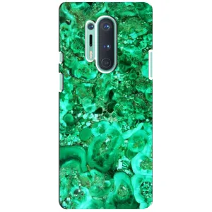 Мраморний чехол на OnePlus 8 Pro (VPrint) (Салатовий Мрамор)