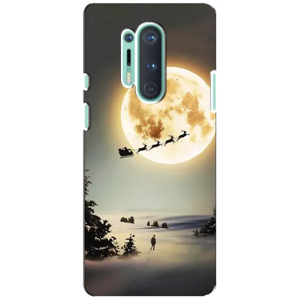 Чехол с принтом «Санта на луне» для OnePlus 8 Pro Чехол с принтом «Санта на луне» для OnePlus 8 Pro