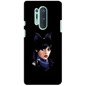Чехлы Венсдей на OnePlus 8 Pro Уэнсдей (AlphaPrint) (серьезная Уэнздей)