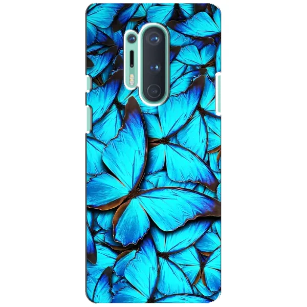 Чехол с принтом «Синие бабочки» для OnePlus 8 Pro