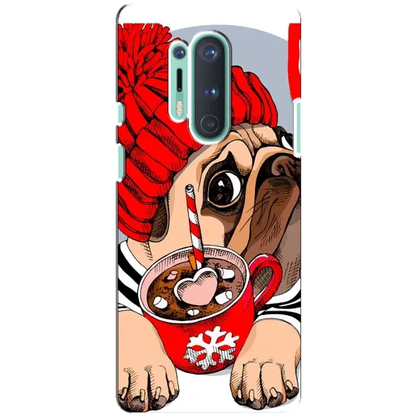 Чохол з принтом «Песик в шапці» для OnePlus 8 Pro Чохол з принтом «Песик в шапці» для OnePlus 8 Pro