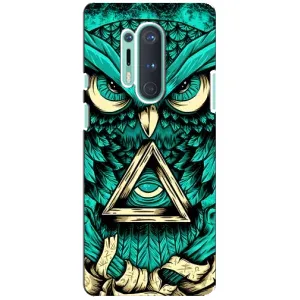 Чохол з пташками на OnePlus 8 Pro (VPrint) (Сова з оком)