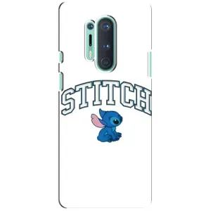Чехол с принтом Стич на OnePlus 8 Pro (Стич лого)
