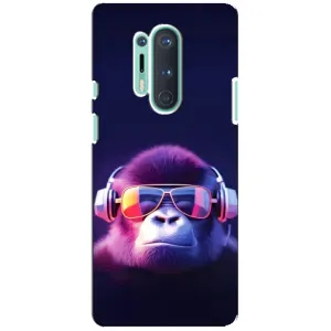 Чехол с Обезьянами OnePlus 8 Pro - (AlphaPrint) (Стильная обезьяна)