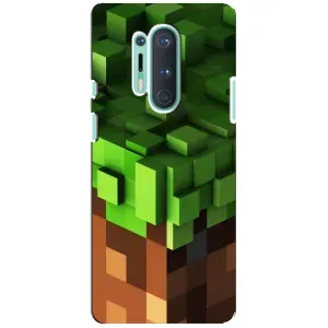Чехол Майнкрафт на OnePlus 8 Pro (AlphaPrint) Minecraft (текстура Майнкрафт)