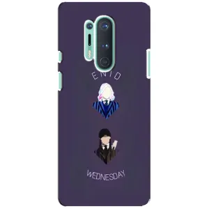 Чехлы Венсдей на OnePlus 8 Pro Уэнсдей (AlphaPrint) (Уэнздей и подруга)