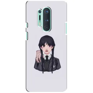 Чехлы Венсдей на OnePlus 8 Pro Уэнсдей (AlphaPrint) (Уэнздей и Вещь)